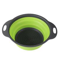 Égouttoir d'Évier de Cuisine Rétractable Pliable en Plastique et Silicone, Ensemble de Passoires et Outils