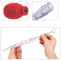 Accessoires de cuisine pour marinette de viande, 8 pièces de 30ml, brosse de nettoyage à huile de barbecue, aiguille en Silicone, dinde