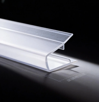 Profil en PVC transparent en forme de U souple et rigide personnalisé par l'usine Jiasheng pour bande lumineuse LED, couverture de cadre de fenêtre/porte, garniture