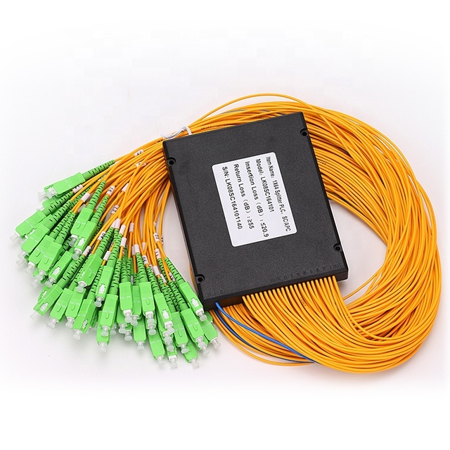 1x32 1x64 Optic fiber plc splitter SC/APC Fiber optic equipment