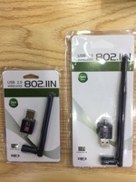 2023 최고의 가격 미니 USB 무선 어댑터 300Mbps 와이파이 수신기 무선 802.IIN 안테나 USB 2.0 네트워크 카드 와이파이 수신기