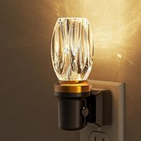 Veilleuse LED ZHILAI Mini Moderne Blanc Chaud en Plastique avec Capteur, Intensité Réglable, à Brancher, CRI80, Certifiée FCC pour Chambre, Couloir, Cuisine