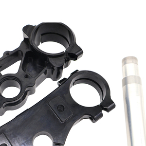 Abrazadera triple negra, horquillas delanteras de 53mm, abrazadera de árbol triple forjada para motocicleta Pit Bike - Product Image 4