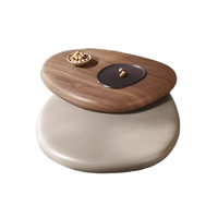 Pebble Table Basse Convertible Durable pour Petit Appartement Italien Minimaliste Salon Maison Designer En Forme Moderne Simple