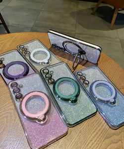 Recentemente popolare <span class=keywords><strong>Cover</strong></span> morbida viola gradiente per <span class=keywords><strong>Samsung</strong></span> Galaxy A15 custodia per telefono con supporto magnetico glitterato <span class=keywords><strong>trasparente</strong></span> - Product Image 6