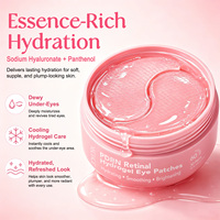 YECUCE Hydraterende Cafeïne Niacinamide Retinol Zalm DNA Koelende Onderoogmasker PDRN Hydrogel Oogpatches voor Zwellingen en Donkere Kringen