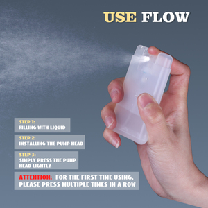 El dezenfektanı cep parfüm kredi kartı sprey şişe Mini siyah beyaz kırmızı 20ml serigrafi özelleştirilmiş pompa püskürtücü ST - Product Image 5