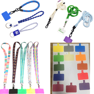 Custom Logo No Minimum Order Polyester Phone Lanyard With PVC Card Badge Holder Neck Lanyard