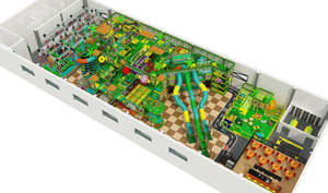 <span class=keywords><strong>Parque</strong></span> Infantil Comercial con Diseño Personalizado Temático de Jungla, Área de Juegos Interior para Niños con Tobogán y Piscina de Pelotas - Product Image 4