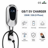 Chargeur mural pour VE professionnel OEM ODM 7KW 11KW 22KW Type 2 IP65 avec application intelligente RFID, sécurité 11 couches, Plug-and-Play, large plage de tension