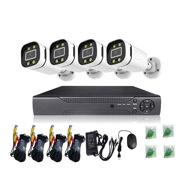 A1 High Definition Full Color Night Security Camera Kit AHD Outdoor Waterproof Four-Channel Camera