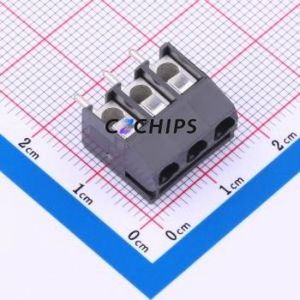 960-T-DS/03 Screw Terminal Block Through hole Component (THT),P=5.08mm Connector 1x3P 5.08mm Gray Through Hole - Product Image 1