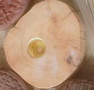 โคมไฟตกแต่งบ้านแบบแกะสลักไม้ (ที่ใส่หลอดไฟแบบใช้ซ้ำได้) - Product Image 3