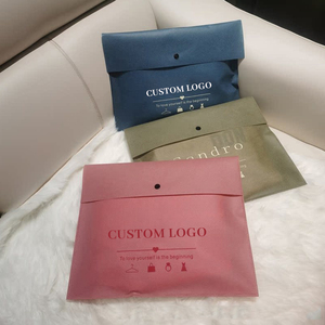 Nút Đóng Cửa Vuông Tùy Chỉnh Quần Áo Gói Không Dệt In Biểu Tượng Bụi Pouch Phong Bì Túi Cho Quần Áo Bao Bì - Product Image 1
