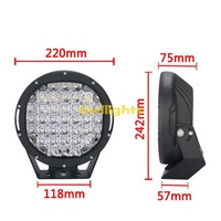 Nouvelle Lampe LED de Camion 2025 à Haute Luminosité 16650lm 185W 9 pouces, Phare de Travail LED Étanche IP68 à Faisceau Spot et Diffuse pour 4x4 Tout-terrain