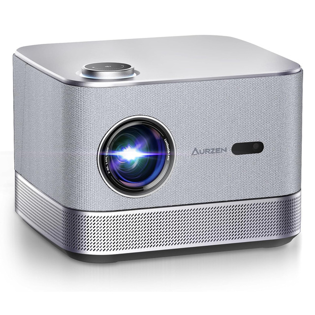 Aurzen Boom 3 DoIby Audio 36W Speakers Auto Focus Keystone Projector Netflix Official Outdoor Advertising Projector