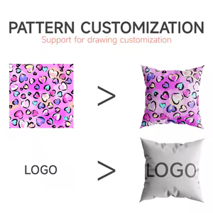 Housse de <span class=keywords><strong>coussin</strong></span> personnalisée avec logo, 280 g, velours hollandais, écologique, portable, pour la maison, l'hôtel, personnage, 45 cm carré/3D - Product Image 2