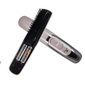 Electric Vibration Hair Volumizing Hand Head Comb Applicator Manufacturer Head Massager Led Hair Comb Kit With Logo For Girls