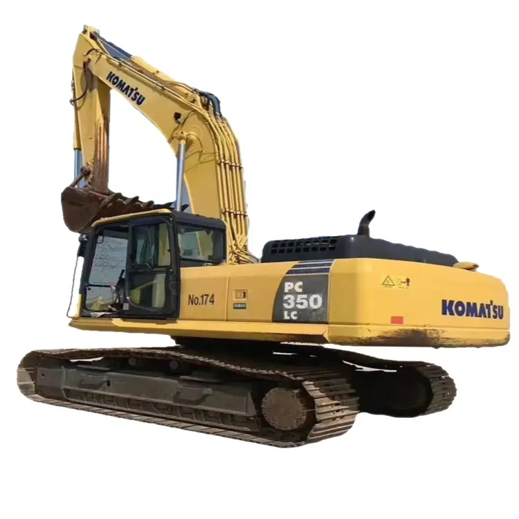 งานก่อสร้าง Komatsu PC350LC เครื่องเจาะรถขุดมือสอง Derricks ขายใน Uae Texas Uk Nz