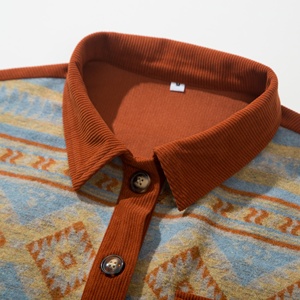 Giacche da <span class=keywords><strong>donna</strong></span> con <span class=keywords><strong>giacca</strong></span> da <span class=keywords><strong>donna</strong></span> in stile Jacquard azteco <span class=keywords><strong>Tweed</strong></span> con risvolto in <span class=keywords><strong>Tweed</strong></span> <span class=keywords><strong>giacca</strong></span> da <span class=keywords><strong>donna</strong></span> - Product Image 4