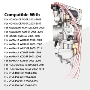Carburateur FCR40 FCR 40mm pour carburateur de moto TC450 TE450 <span class=keywords><strong>KTM</strong></span> 400 <span class=keywords><strong>EXC</strong></span> <span class=keywords><strong>450</strong></span> SXF XC-F <span class=keywords><strong>EXC</strong></span> - Product Image 3