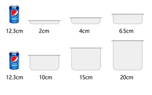304 Stainless Steel Thickened Square Food Platter GN Pan Commercial Serving Dishwasher Safe <strong>Freezer</strong> Safe Clip-on <strong>Lid</strong> - Product Image 6