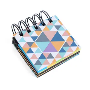 Promotie Kleurrijke Custom Gedrukt Leuke Mini Spiraal Sticky Notes Boek A7 Memo Pads