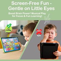 Table d'apprentissage intelligente pour enfants avec plus de 90 fonctions, sons d'animaux, musique et tablette d'apprentissage ABC interactive pour les enfants de 3 mois à 6 ans