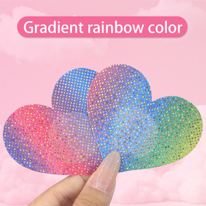 Adhesivo lindo pechos cubierta de pecho cubierta de pezón desechable ropa interior brillante empanadas de Arco Iris para chica de belleza Sexy - Product Image 2