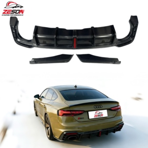 Diffuseur d'air de pare-chocs arrière en carbone de style KB pour <span class=keywords><strong>AUDI</strong></span> <span class=keywords><strong>RS5</strong></span> B9.5 Diffuseur arrière Lèvre arrière - Product Image 1
