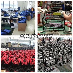 2025 nuevo diseño de cuatro ruedas plegable Picnic <span class=keywords><strong>Camping</strong></span> carrito con OEM personalizable silla plegable dosel <span class=keywords><strong>tienda</strong></span> y protección solar - Product Image 6