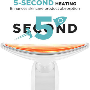 7 Colors Multifunction <b>Face</b> Neck Lifting Vibration Massager Double Chin Reducer Skin Care Tool Skin Tightening Feature - Product Image 6