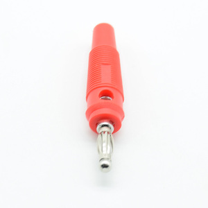 Màu Đỏ + Màu Đen 4Mm Solderless Side Stackable 4Mm Chuối Cắm Kiểm Tra S08 Tàu Âm Nhạc Loa Cáp Dây Kết Nối - Product Image 3