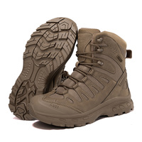Chaussures de Randonnée Hautes Tactiques d'Extérieur pour Hommes Bottes du Désert Antidérapantes Résistantes à l'Abrasion pour l'Hiver Quatre Saisons