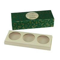 Boîte Cadeau Rigide de Luxe Personnalisée pour Thé, 3 Compartiments, Dorure à Chaud, Carton Recyclable, Emballage Matcha, Présentoir pour Sachets de Thé, Boîte de Présentation pour Fêtes