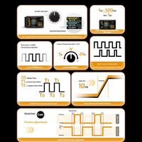 Generador de Señales PWM de Pulso de Doble Canal PLS500, DC5-24V, Tiempo Ajustable y Programable, 1Hz~500kHz