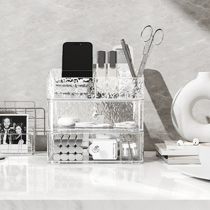 Cosmetic Storage <b>Box</b> With Drawers Pet Material Desktop Organizer For <b>Makeup</b> Skincare Products - Product Image 3