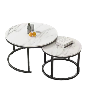 Hiện đại phong cách Bắc Âu sang trọng sắt nhẹ Bàn cà phê đơn giản Nhà Phòng khách kích thước sáng tạo bảng đá phổ biến cảm giác cao Cyber - Product Image 1