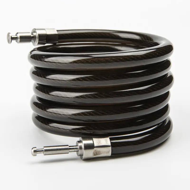 An toàn Hội đồng linh hoạt Cáp chốt PVC tráng Wire Rope Cable Latch khóa Wire rope vòng khóa cho Wire Rope khóa
