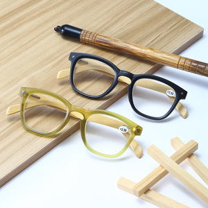 2024 Классическая оправа для очков для чтения с деревянным храмом, оптовая продажа, для чтения, унисекс, для женщин и мужчин, продвижение по службе дальнозоркости - Product Image 2
