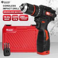 Perceuse à percussion sans fil Electric Goddess 3200 tr/min, autre moteur, batterie au lithium 16,8 V, vitesse variable, garantie 3 ans, OEM professionnel