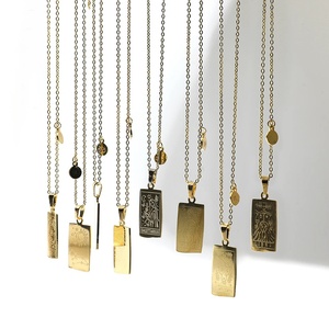 Collana Vintage con ciondolo quadrato in acciaio inossidabile con 12 costellazioni femmina/maschio segno <span class=keywords><strong>zodiacale</strong></span> collare con perla pietra principale