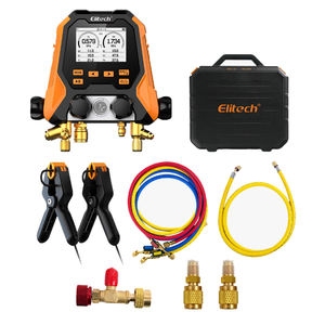 Manômetro Profissional Inteligente Bluetooth Multifuncional para Refrigeração com Medidor de Pressão e Grampo de Temperatura Sem Fio - Product Image 1