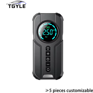Portable 12V Auto Booster Power Bank 6000mAh Charger Lithium <strong>Battery</strong> Pack Digital Screen <strong>Car</strong> Tyre Air Pump Jump Starter - Product Image 1