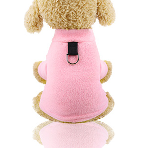 Shine And Shine Fleece <b>Dog</b> Coat With D Ring Winter Warm Pet Clothing For Large <b>Dogs</b> Hooded Style - Product Image 2