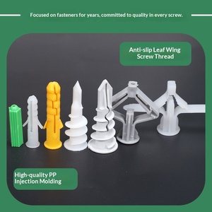 Tornillo de expansión de nylon verde pequeño, abrazadera de tubería, tuerca de expansión de plástico para yeso, tapón de expansión de plástico para uso en aviación, venta al por mayor - Product Image 3