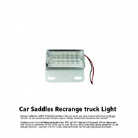 ZCQR DECO Feu de gabarit rectangulaire pour camion 24V LED blanc 8,4x7,5cm en plastique Modèle M0804 pour véhicules utilitaires