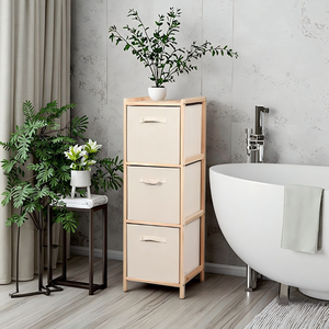 Étagère <span class=keywords><strong>de</strong></span> <span class=keywords><strong>rangement</strong></span> multifonctionnelle en <span class=keywords><strong>bambou</strong></span> durable à 3 niveaux, moderne, pour salon, entrée, <span class=keywords><strong>salle</strong></span> <span class=keywords><strong>de</strong></span> <span class=keywords><strong>bain</strong></span>, cuisine, <span class=keywords><strong>rangement</strong></span> <span class=keywords><strong>de</strong></span> fournitures diverses - Product Image 2