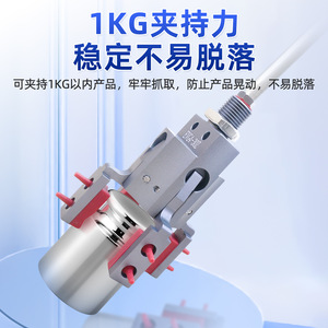 กริปเปอร์หุ่นยนต์ Lingyang รุ่น EVG4-30Z แบบ 4 กรงเล็บ ตัวกระตุ้นลมอลูมิเนียม สำหรับชิ้นส่วนทรงกระบอก - Product Image 5