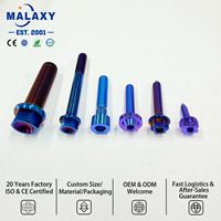 Malaxy Titanium Hex Head Bolts High Strength Lightweight Corrosion Resistant Fastener Titanium Bolts